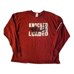 Vintage Gander Mountain Knocked and Loaded Mens Long Sleeve Tshirt Size 2XL